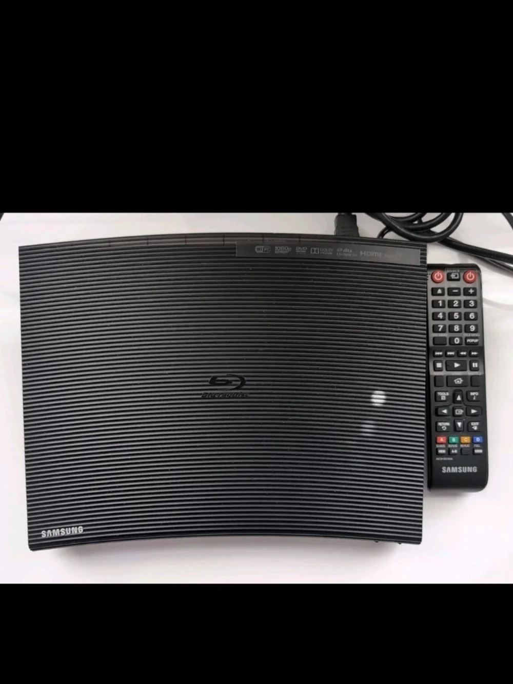 Samsung Smart Curved Blu-Ray & DVD Player Streaming With Remote BD-JM57C/ZA